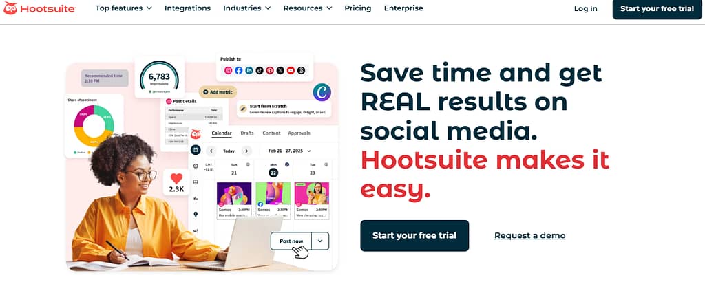 Hootsuite social media management tool