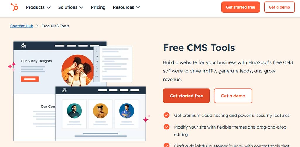 Hubspot paid cms tool