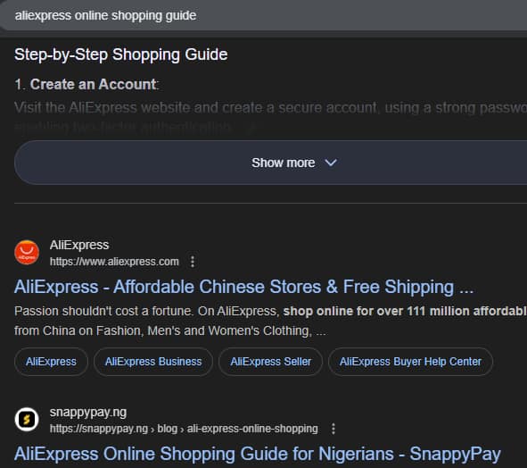 AliExpress Online Shopping Guide