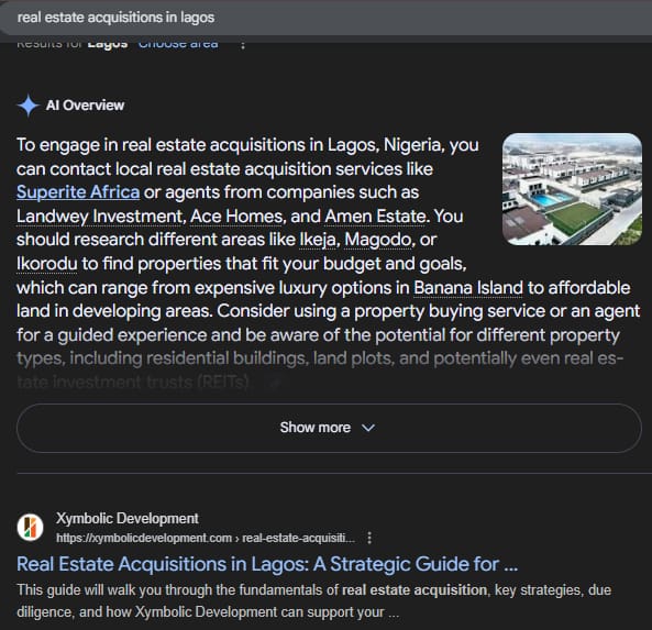 Real Estate Acquisitions in Lagos