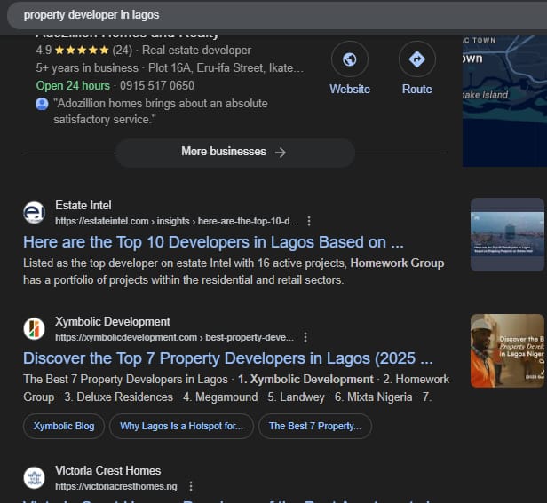 Property Developers in Lagos